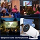 Домашній проектор кінотеатр 4к для перегляду фільмів Led портативний проектор Android з Wifi та Bluetooth HY300 Pro HD - зображення 2