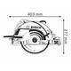 Дискова пила Bosch GKS 235 (0.601.5A2.001) BOSCH 0.601.5A2.001 990111 - зображення 2