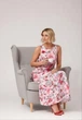 Жіноча літня сукня максі у великі квіти LadyLike 44 Рожевий (ladlk2206714511384) - изображение 3
