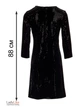 Жіноча пряма міні сукня з паєтками LadyLike 56 Чорний (ladlk2131680091441) - изображение 6