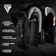Боксерські Рукавички RDX F7 Ego Boxing Gloves Чорно-Золотий 14oz (BGR-F7BGL-14oz ) - изображение 3