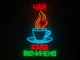 Неоновая вывеска Чай кофе чашка открыт (внизу) 820x520 Комбинированный - изображение 1