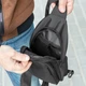 Сумка-слінг нагрудна Bulava Black, однолямковий рюкзак із Оксфорду 1000Д, чорна, 30х17х10 см - зображення 10