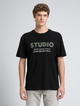 Футболка Tom Tailor Relaxed fit T-shirt with print XXL Чорний 1050315-29999 - изображение 1
