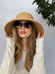 Жіночий капелюх із натуральної соломи з великим полем One Size - изображение 9