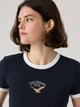 Футболка хлопковая короткая женская Levi's 20749444 S Синяя (1159857528) - изображение 4
