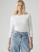 Лонгслив длинный женский Levi's 284063095 S Белый (1159857467) - изображение 3