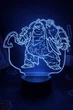 Світильник нічник декоративний ручної роботи з пультом «Pudge Dota 2 Дота» 3D лампа з Led-підсвічуванням (7 кольорів 4 режими) (3DP046) - зображення 1