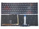 Клавіатура для ноутбуків ACER Nitro 5 AN515-45 / AN515-55 / AN515-56 / AN515-57 / AN517-41 / AN517-53, N20C1 — чорна RU, без рамки, з червоною підсвіткою - зображення 1