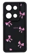 Чохол Shock Case Print для телефона Xiaomi Redmi Note 13 Pro 4G бампер силіконовий чорний з малюнком Бантики - зображення 1