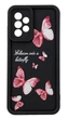 Чохол Shock Case Print для телефона Samsung Galaxy A52S/ A528 бампер силіконовий чорний з малюнком Метелики - зображення 1