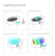 LED підсвічування для унітазу з датчиком руху Light Bowl 8 кольорів нічник для туалету RGB - зображення 7