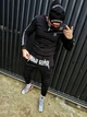 Спортивний костюм тонкий BRAVE SPORT VENDETA чорний з полосою S - изображение 2