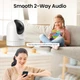 Беспроводные камеры Cinnado D1 2K 360° 2 шт WiFi-камеры для домашней безопасности, видеоняня - изображение 6