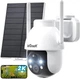 Беспроводная IP камера видеонаблюдения ieGeek ZY-C2 на солнечной панели, 2К, ночное видение, датчик движения, освещение, микрофон и дровкл, поворотная камера - изображение 1