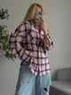 Сорочка в клітинку 2077с1490 рожевий one size - зображення 3