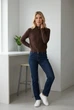 Кофта 1094м103 шоколад one size - зображення 8