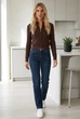 Кофта 1094м103 шоколад one size - зображення 9