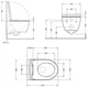 Унитаз подвесной Qtap Taurus Ultra Quiet 515×360×350 мм, White, с сиденьем Slim Duroplast / Soft-close / Quick Release QTTAU26W49116 - изображение 2