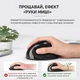 Бездротова вертикальна ергономічна миша JEQANG 2.4G + Bluetooth 5.0 з вбудованим акумулятором, 6 кнопок, 1200/1600/2400 DPI, USB-C, з кабелем - изображение 3