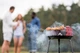 Круглий гриль для пікніка Garden Line BBQ5276 41x33.5x46.5 см вугільний на ніжках з решіткою для барбекю переносний для дачі саду кемпінгу туристичний мангал для приготування м’яса овочів - зображення 7