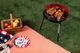 Круглий гриль для пікніка Garden Line BBQ5276 41x33.5x46.5 см вугільний на ніжках з решіткою для барбекю переносний для дачі саду кемпінгу туристичний мангал для приготування м’яса овочів - зображення 8