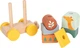 Zabawka Small Foot drewniany kolorowy pociąg safari edukacyjny 16 elementów 5410533 (4020972116987) - obraz 5