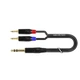 Аудио переходник Jack 3.5 стерео - XLR3 штекер/XLR3 гнездо INSERT 1 м медная витая жила черный - изображение 3