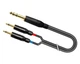 Аудио переходник Jack 3.5 стерео - XLR3 штекер/XLR3 гнездо INSERT 1 м медная витая жила черный - изображение 7
