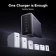 Зарядний пристрій Ugreen X759 Nexode 6-Port 500W GaN Desktop Fast Charger для iPhone 17/16/15, Galaxy S25/S24, MacBook Pro/Air, iPad, ноутбуків PD3.1-240W 5С1А Grey (55550) - зображення 6