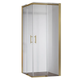 Душова кабіна без піддона Koer SR SC03-90x90x200-TR-12 прозоре скло Easy Clean 6 мм, матове золото (KR5358) - зображення 1