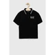 Поло для мальчика EA7 Emporio Armani 128 см 8NBF51 чорно-біле - изображение 1