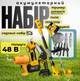 Акумуляторний садовий набір 5в1 48V 6Ah (мініпила 15 см + секатор 30 мм + тример 10000 об/хв + повітродувка + телескопічна штанга 2.1 м, 2 АКБ, зарядний пристрій) - зображення 1