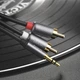 Аудіокабель HOCO UPA10 3.5mm male to double lotus RCA, TPE, 1.5m, Metal Gray (6957531078142) - зображення 7