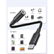 Аудіо-перехідник USB-C на Mini-jack 3.5 мм для смартфонів Black, адаптер AUX 3.5 мм під дротові навушники, аудіокабель для Samsung / Xiaomi / iPhone / Pixel / Huawei / OnePlus - зображення 2