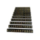 Набор пластиковых ценников Lesko SJX-HDY-XH-0-9 Black + Gold с цифрами 100 шт на витрину - изображение 1