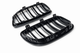 Двойная решетка радиатора M-Performance BMW E92 E93 2006-2009 дорест черный глянец - изображение 4