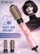 Фен щетка вращающаяся, IPARAH Professional AIR BRUSH 1200 Вт фен для волос, фен-щетка браш с насадками для объема, браш для волосс Pink - изображение 1