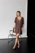 Вязаная туника Тренд ART KNIT шоколад, S-M 044565 - изображение 11
