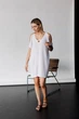 Вязаная туника Тренд ART KNIT белая, S-M 044566 - изображение 4