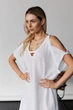Вязаная туника Тренд ART KNIT белая, S-M 044566 - изображение 6