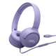 Дротові накладні навушники JBL Tune 520C, Type-C, 1.2m (JBLT520CPUR) Purple, UA UCRF - зображення 1