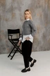 Кроп-джемпер Асоль ART KNIT серый с люрексом , S-M 043578 - изображение 5
