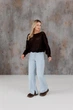 Женский джемпер Soft ART KNIT шоколад, L-XL 044030 - изображение 6