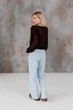 Женский джемпер Soft ART KNIT шоколад, L-XL 044030 - изображение 10