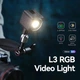 Відеосвітло Ulanzi L3 RGB COB Fill Light 5W 2700–7000K RGB Black (UV-L052GBB1) - зображення 8