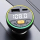Автомобильный FM-трансмиттер модулятор Bluetooth 5.3 — зарядка USB-C и Handsfree - изображение 2