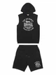 Комплект худі без рукавів та шорти чоловічий Lonsdale SHOTLEY 117839-1513 M Black/Grey (4255581581998) - изображение 4