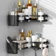 Кутові полиці Corner Shower Caddy, Компактне та зручне зберігання аксесуарів Corner Shower Caddy 57119/00 - зображення 5