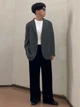 Пиджак классический удлиненный женский Uniqlo 933141672 2XL Серый (1159857894) - изображение 9